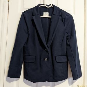 Old Navy Women's Ponte Blazer Navy Two Button